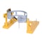 Vestil Steel Fork Truck Drum Carrier/Rotator For Steel 55 gal. Drums, 1500 lb Capacity, Yellow DCR-205-15 - alternate 1